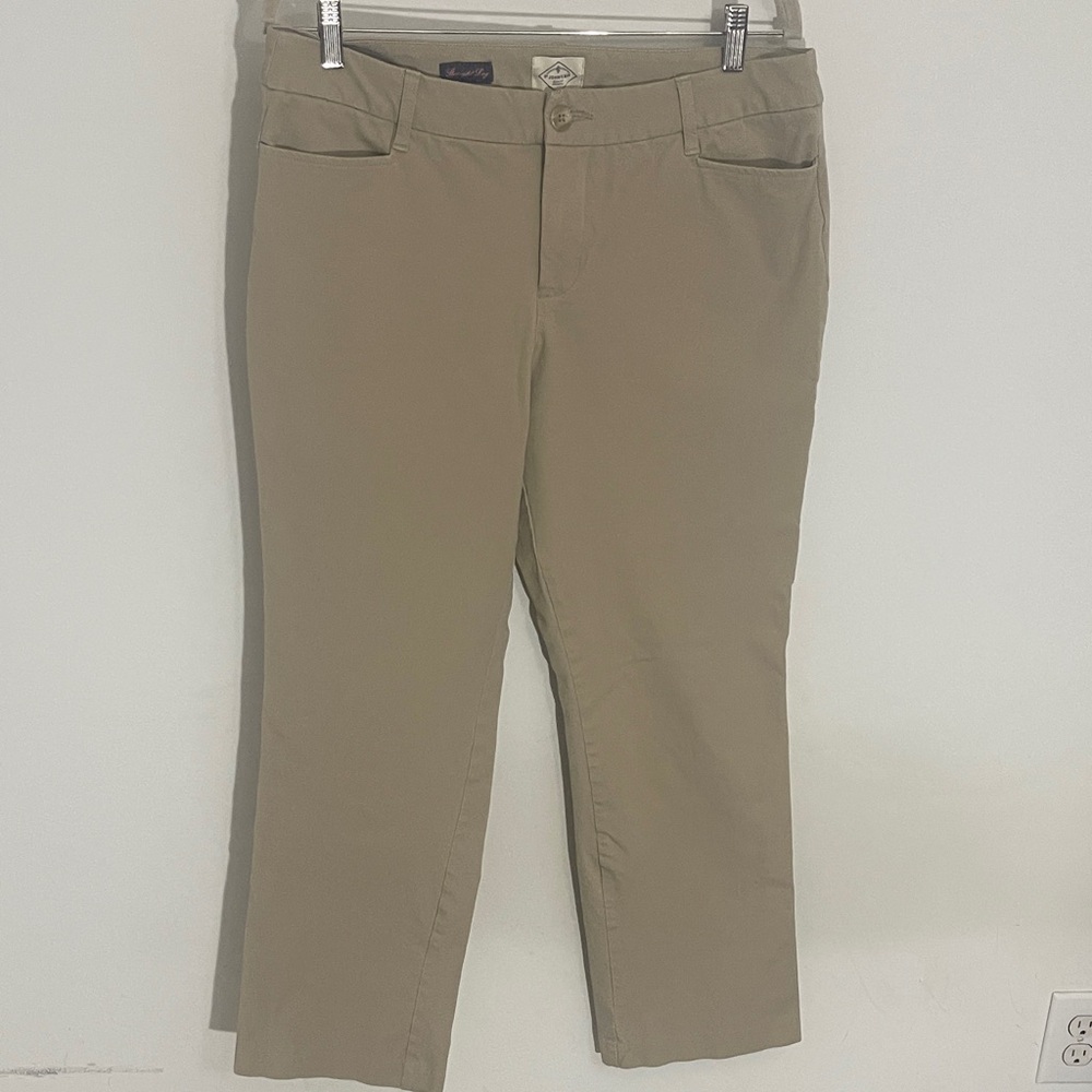 St. John's Bay Women's Tan Straight Leg Pants